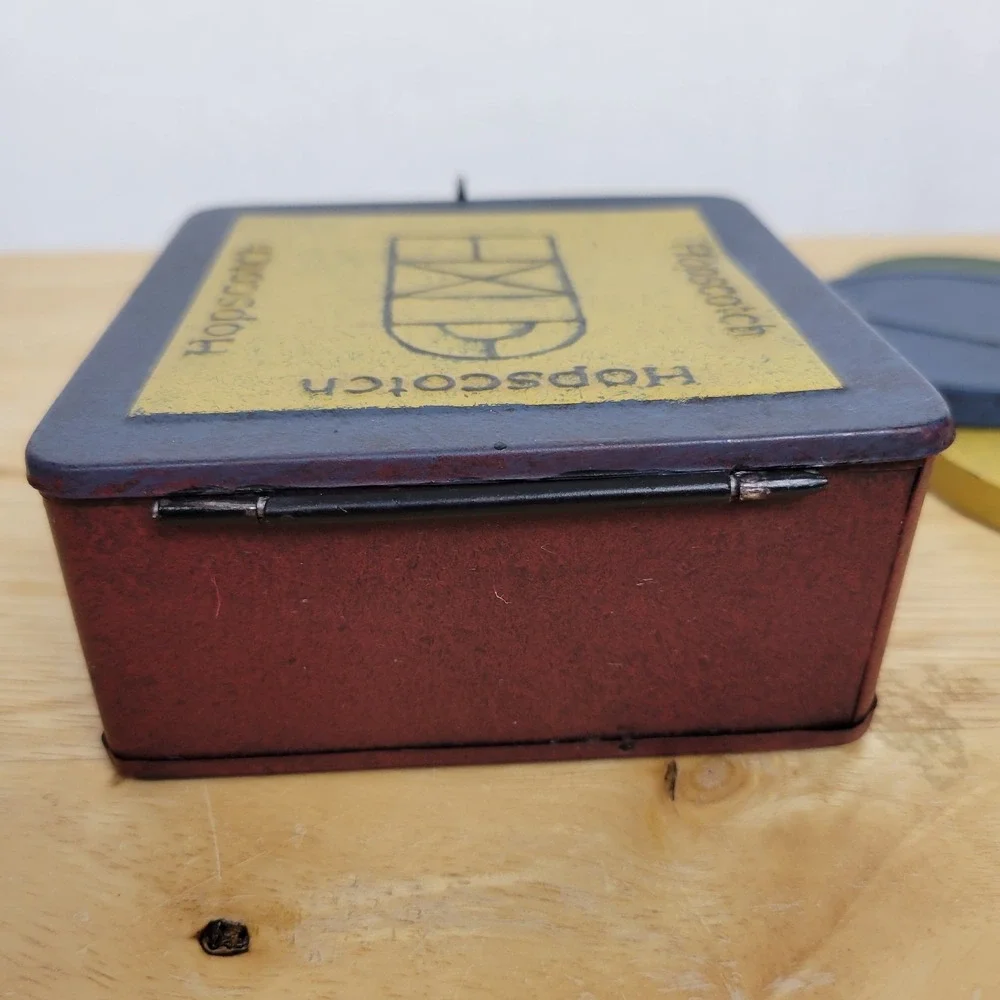VTG Retro Hopscotch Game 4 Discs in Tin by Tender Heart Treasures
